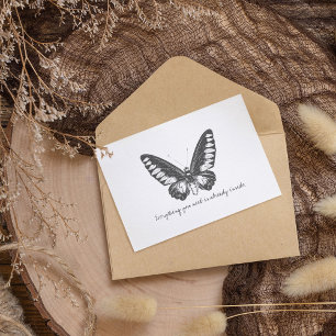 Monarch-Schmetterling im Wasserfarb-Stil  Postkarte