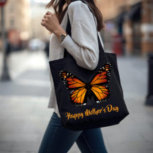 Monarch-Schmetterling Personalisierte schwarze Tra