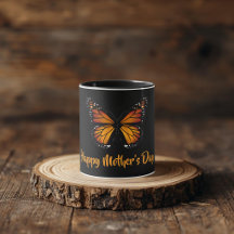 Monarch-Schmetterling Personalisierter schwarzer B