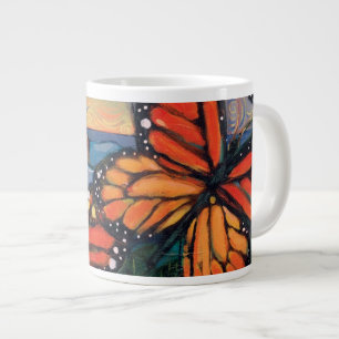 Monarch-Schmetterlinge an der natürlichen Jumbo-Tasse