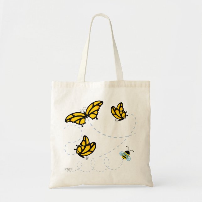 Monarch-Schmetterlinge und Tragetasche (Vorne)