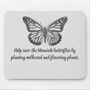 Monarch-Schmetterlinggelämpchen Mousepad