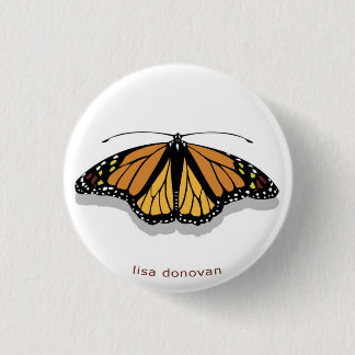 Monarch-Schmetterlings-Button Button