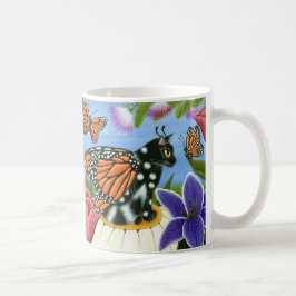 Monarch-Schmetterlings-feenhafte Tasse