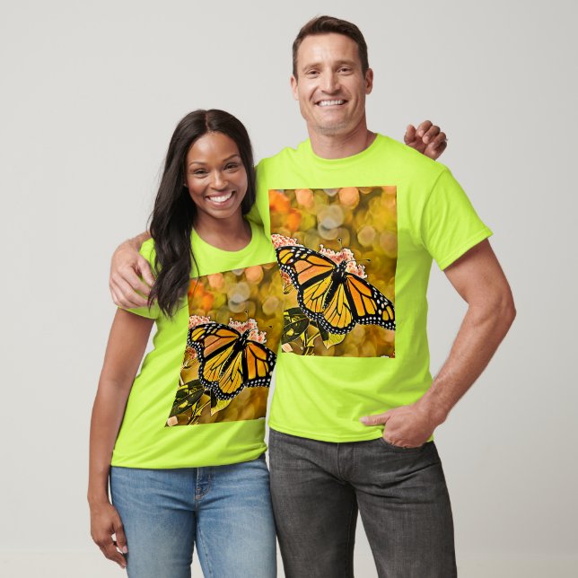 Monarch-Schmetterlings-Gartenkunst T-Shirt (Unisex)