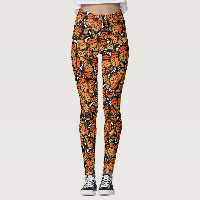 Monarch-Schmetterlings-Leggings Leggings (Vorderseite)