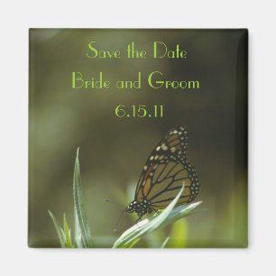 Monarch-Schmetterlings-Save the Date Magnet