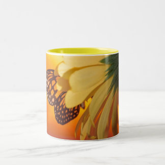 Monarch-Schmetterlings-Tasse Zweifarbige Tasse