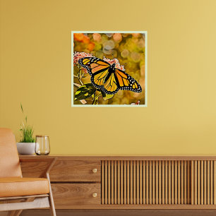 Monarch-Schmetterlingsgarten-Kunst Poster