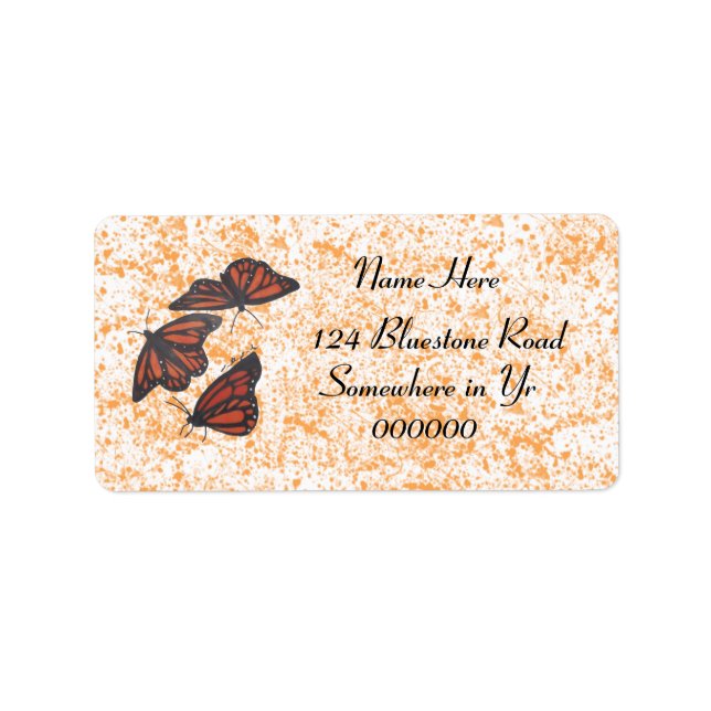 Monarch Trio Labels Adressaufkleber (Vorne)