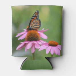 Monarch über Echinacea Dosenkühler