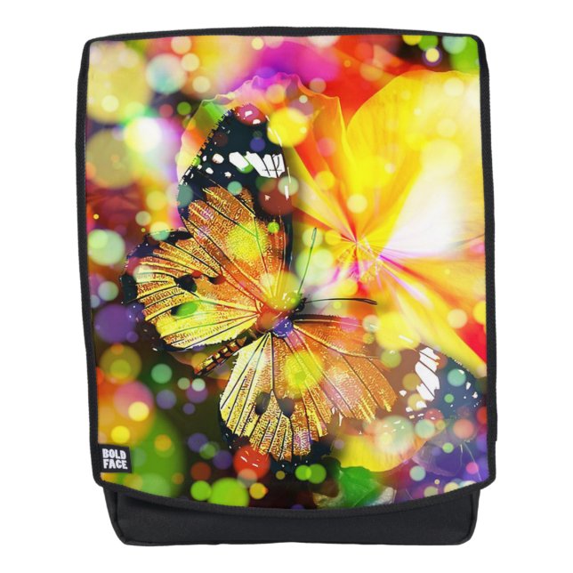 Monarch und Bokeh Rucksack (Vorderseite)