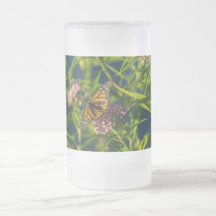 Monarch und Mattierte Milchkraut-Tasse Mattglas Bierglas