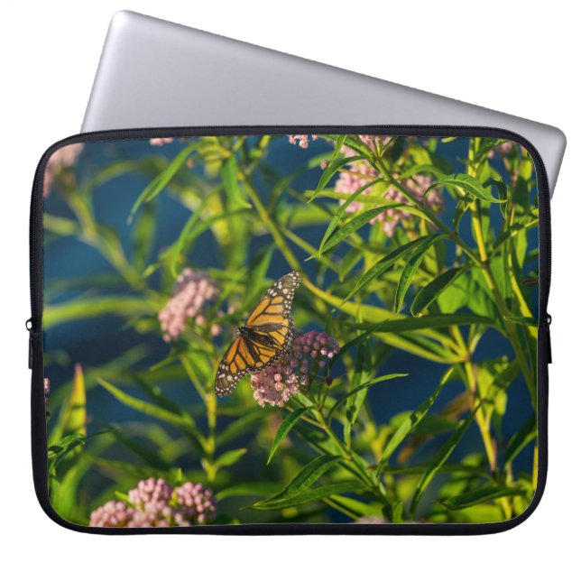 Monarch und Milkweed Laptopschutzhülle (Vorderseite)