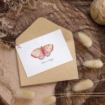 Monarch Vintag Watercolor Butterfly