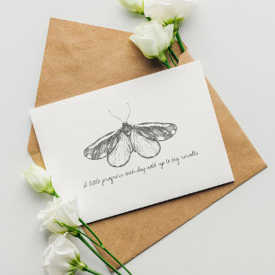 Monarch Vintage Wasserfarbe Schmetterling Postkarte