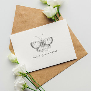 Monarch Vintage Wasserfarben Schmetterling Postkarte