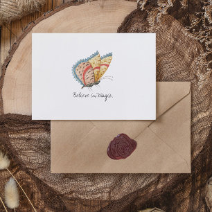 Monarch Vintage-Wasserfarbenschmetterling  Postkarte