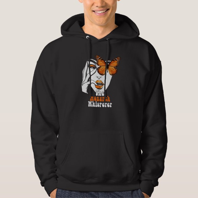 Monarch Whisperer Endangered Butterfly Nature Hoodie (Vorderseite)
