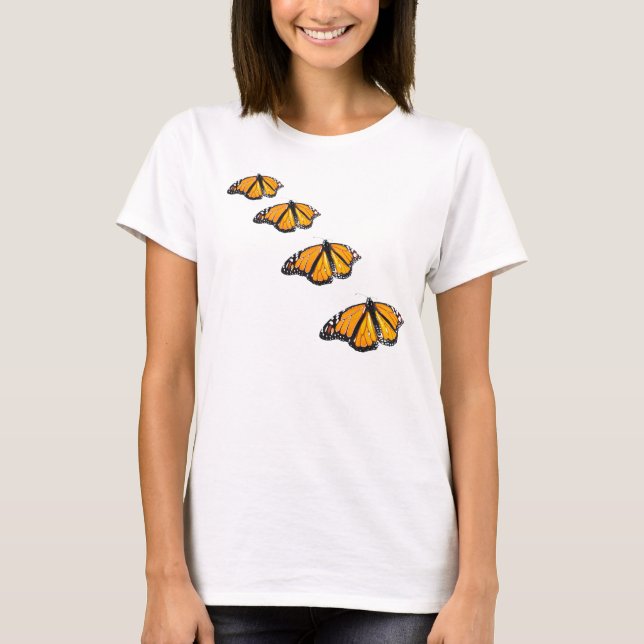 Monarchen fliegen T-Shirt (Vorderseite)