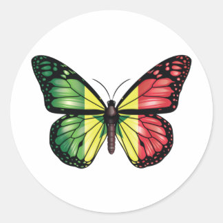 Monarchfahne Runder Aufkleber