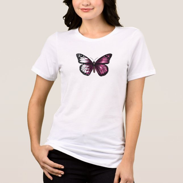 Monarchfahne Tri-Blend Shirt (Vorderseite)