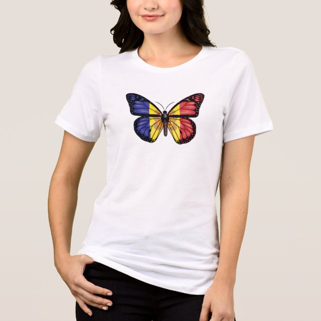 Monarchfahne Tri-Blend Shirt (Vorderseite)