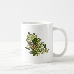 Monarchfalter auf Euonymus Kaffeetasse