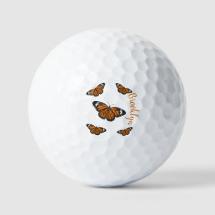 Monarchfalter Cartoon-Illustration  Golfball