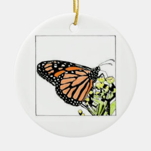 Monarchfalter Keramikornament