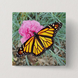 Monarchfalter-Knopf Button