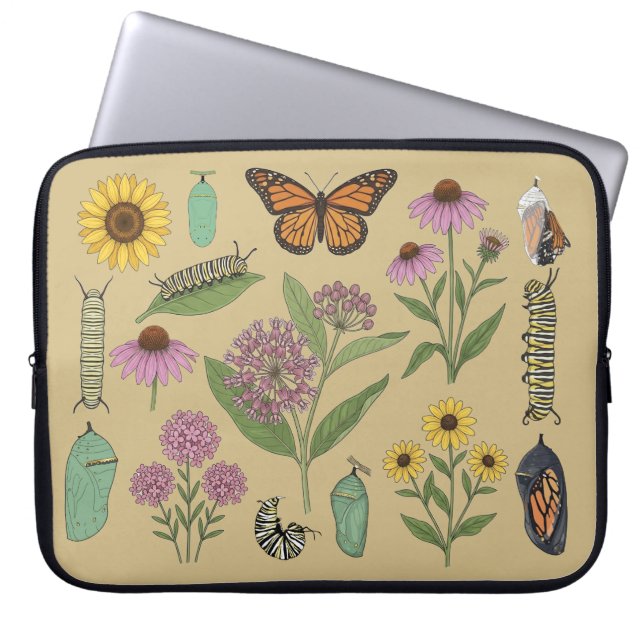 Monarchfalter Laptopschutzhülle (Vorderseite)