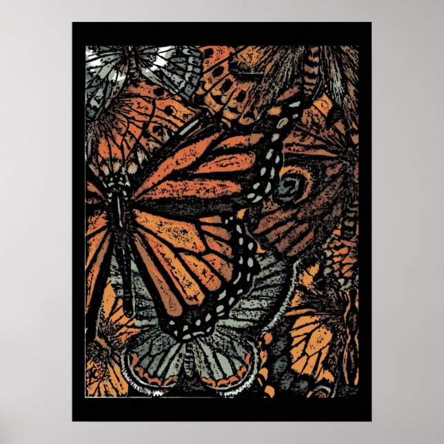 Monarchfalter Poster (Vorne)