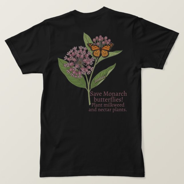 Monarchfalter T-Shirt (Design Rückseite)