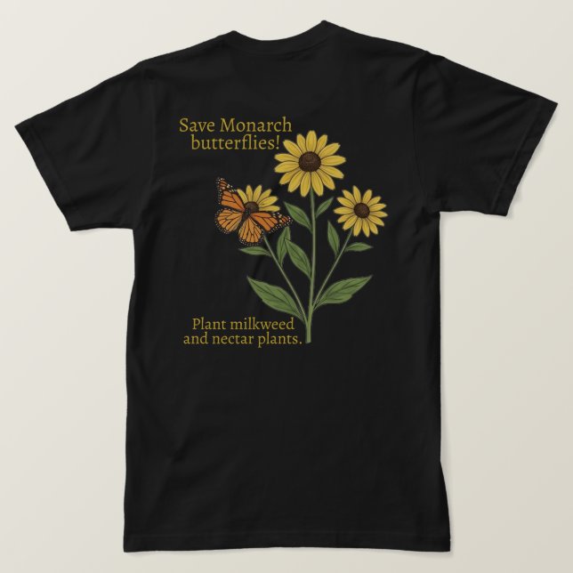 Monarchfalter T-Shirt (Design Rückseite)