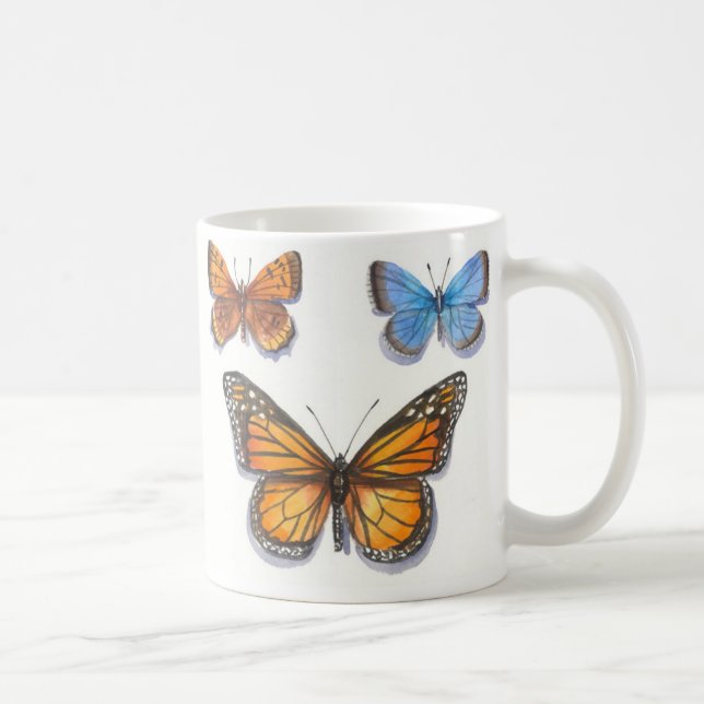 Monarchfalter u. Freunde Kaffeetasse (Rechts)