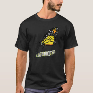Monarchfalter und Monarchfalterraupe T-Shirt