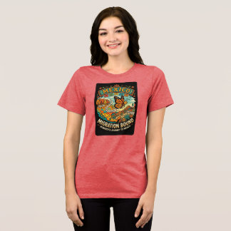 Monarchfalter-Wanderung Tri-Blend Shirt
