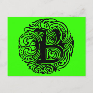 Monarchia Black "B" Postkarte