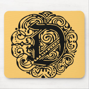 Monarchia Black "D" Mousepad