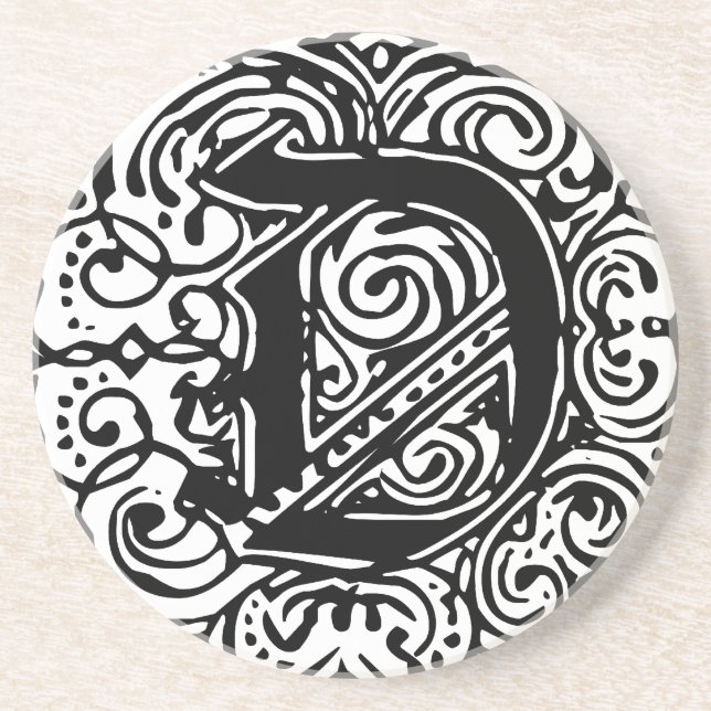 Monarchia Black "D" Untersetzer (Vorne)