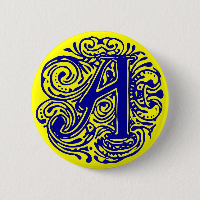 Monarchia Blau "A" Button (Vorderseite)