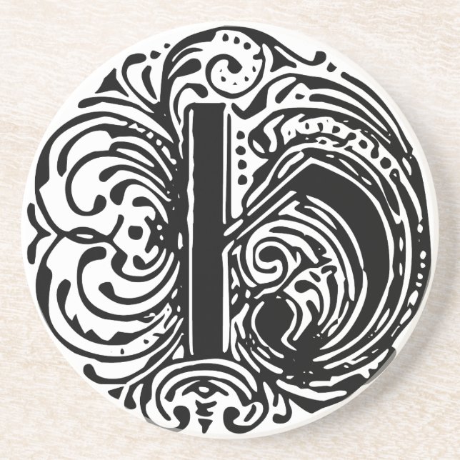 Monarchia Buchstabe "H" Sandstein Untersetzer (Vorne)