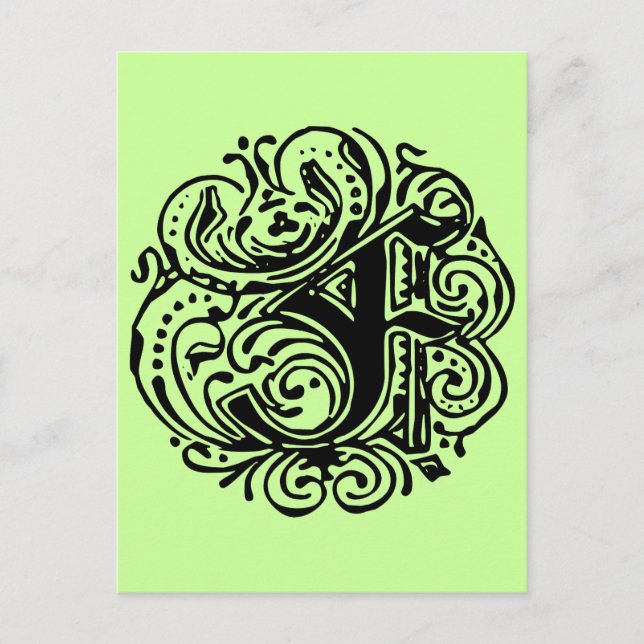 Monarchie "F" Postkarte (Vorderseite)