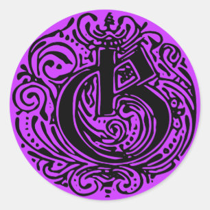 Monarchie "G" Runder Aufkleber