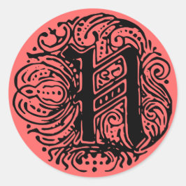 Monarchie "N" Runder Aufkleber