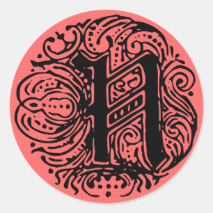 Monarchie "N" Runder Aufkleber