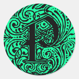 Monarchie "P" Runder Aufkleber