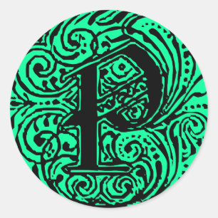 Monarchie "P" Runder Aufkleber