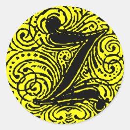 Monarchie "Z" Runder Aufkleber